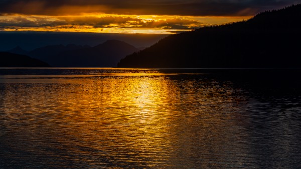 Sunrise in the Fjord Print